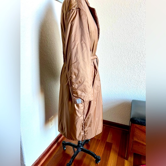 MAX MARA The Cube Greenco Cameluxe padded coat, caramel - Picture 6 of 15